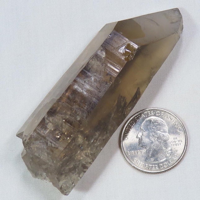 Natural Smoky Quartz Crystal Point from Brazil