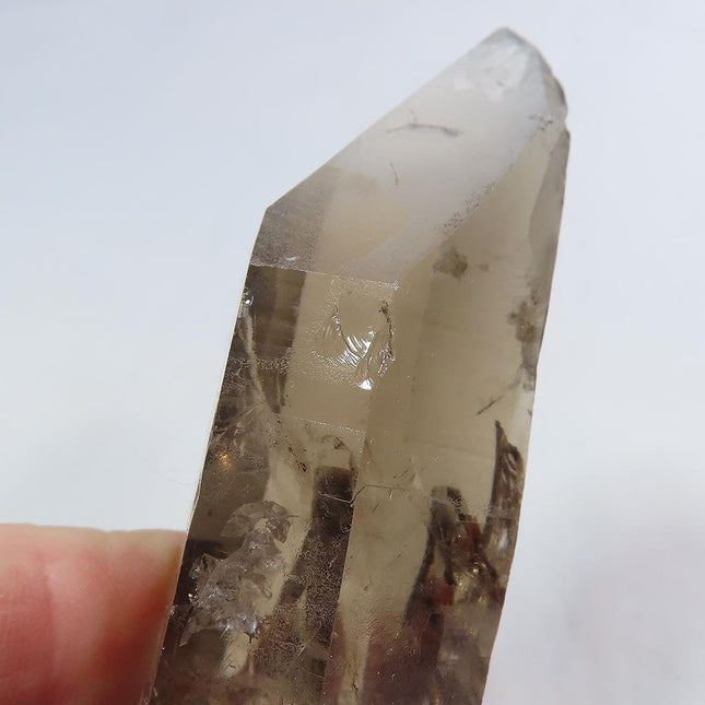 Natural Smoky Quartz Crystal Point from Brazil