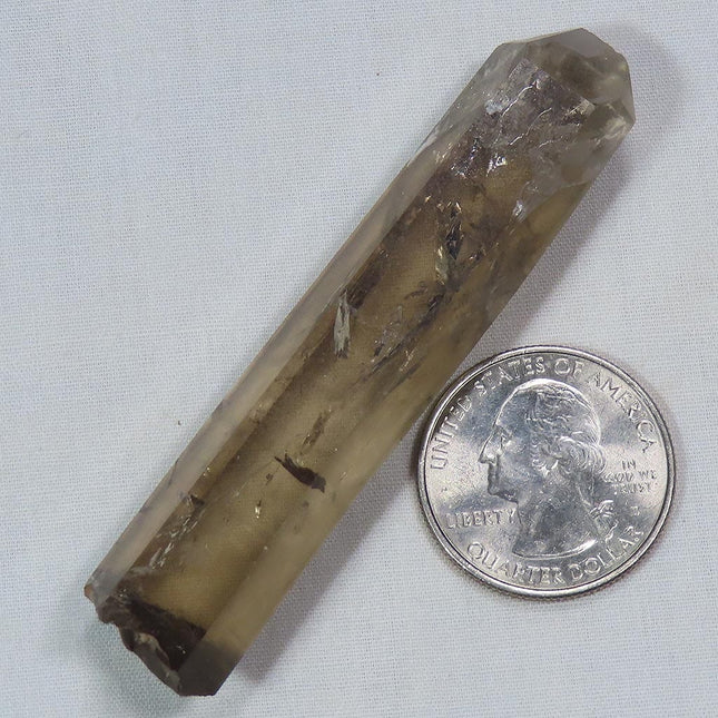 Natural Smoky Quartz Crystal Point from Brazil