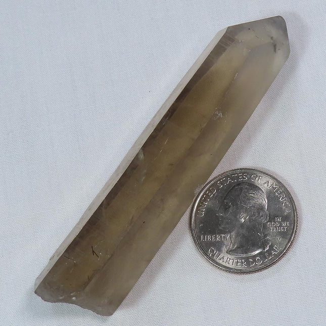 Natural Smoky Quartz Crystal Point from Brazil