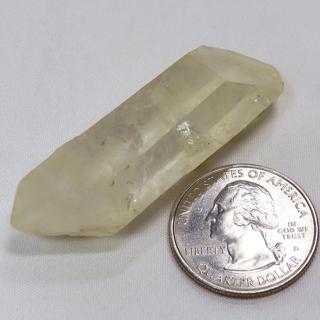 Arkansas Lemon Healer Quartz Crystal Double Terminated Point