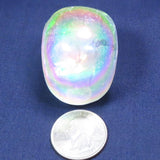 Polished Opal or Angel Aura Quartz Crystal Skull
