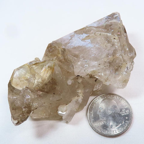 Arkansas Rare Smoky Skeletal Quartz Crystal Double Terminated/ET Point