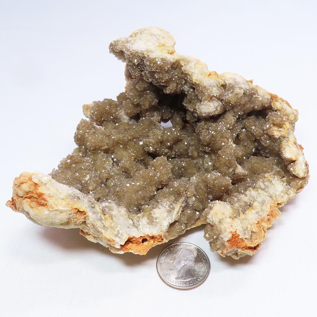 Arkansas Drusy Smoky Quartz Crystal Geode