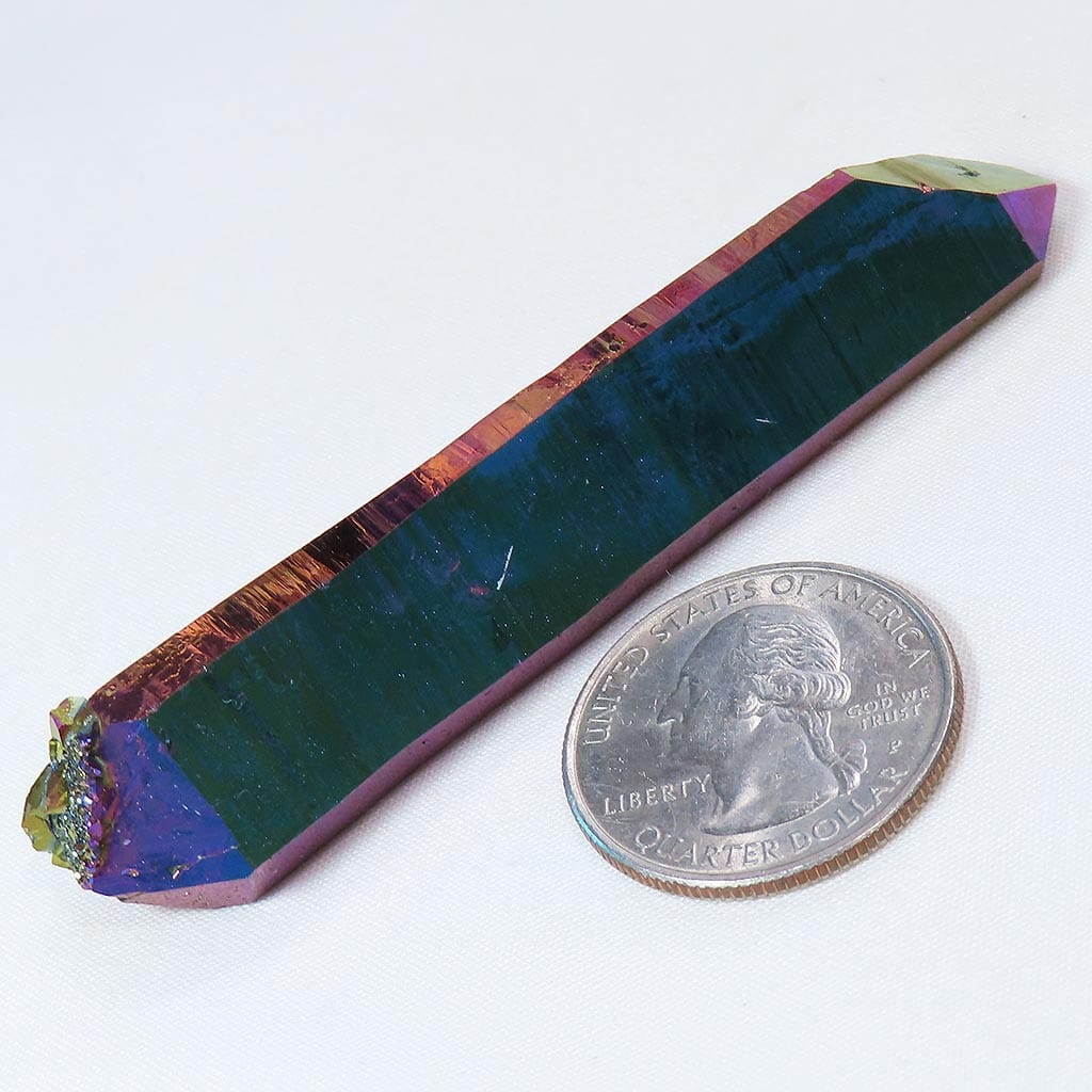 Rainbow Aura Quartz Crystal Double Terminated/ET Point from Arkansas