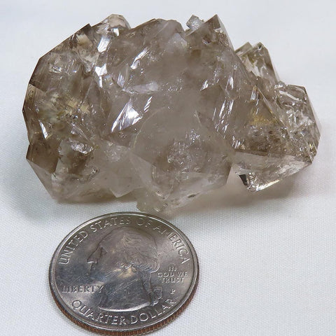 Arkansas Rare Smoky Skeletal Quartz Crystal Double Terminated Cluster