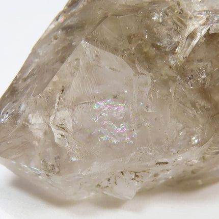 Arkansas Rare Smoky Skeletal Quartz Crystal DT Point with Rainbow