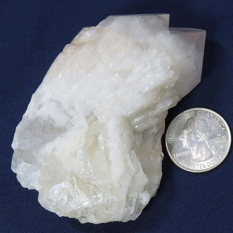 Candle Quartz Crystal Twin Point from Madagascar