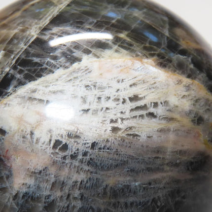 Polished Black Moonstone Sphere Ball from Madagascar