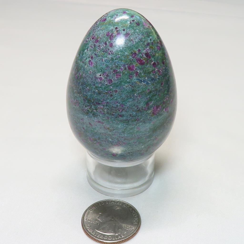 Polished Ruby in Fuchsite with Kyanite Egg from India