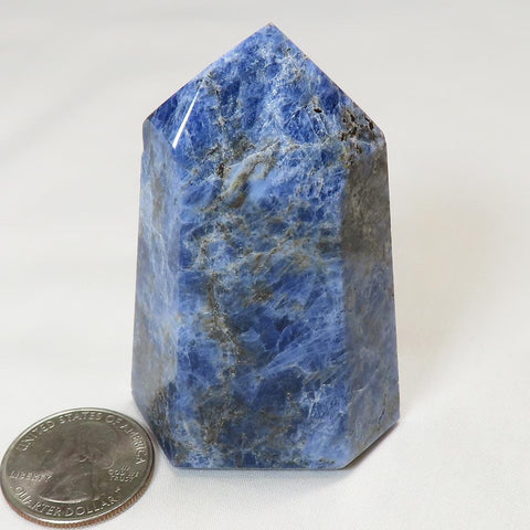 Polished Sodalite Point from Brazil