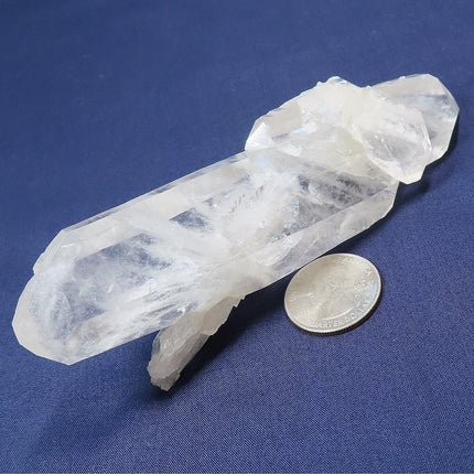 Arkansas Quartz Crystal Double Terminated Tabby Point with Tabby Bars