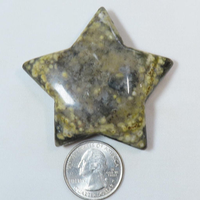 Polished Ocean Jasper Star from Madagascar