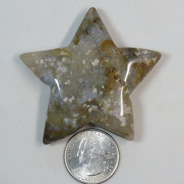 Polished Ocean Jasper Star from Madagascar
