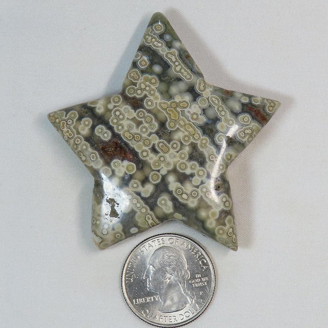 Polished Ocean Jasper Star from Madagascar