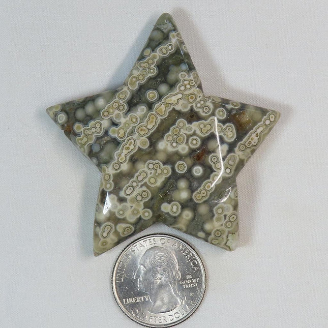 Polished Ocean Jasper Star from Madagascar