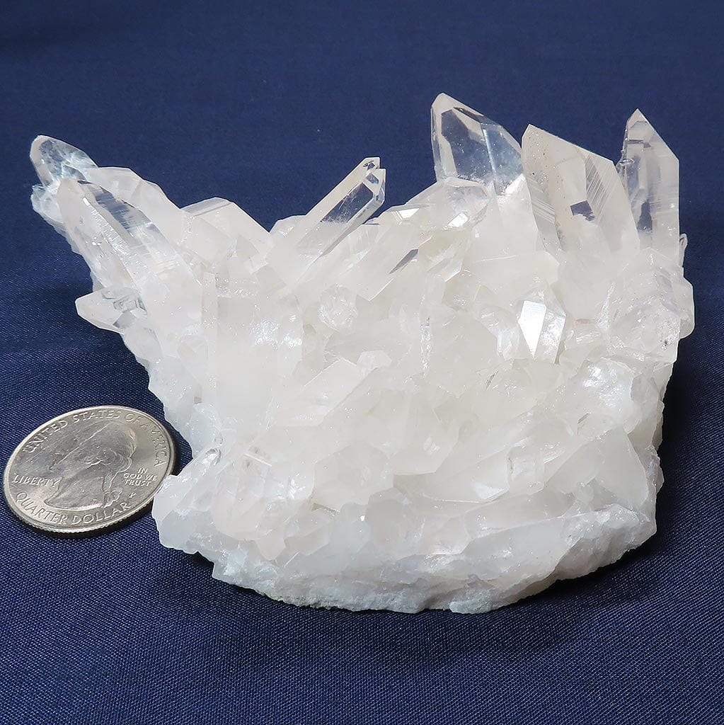 Arkansas Quartz Crystal Cluster with Time-Link Activations & Twin