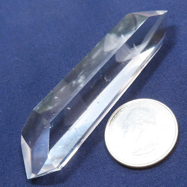 Polished Phantom Quartz Crystal Double Terminated Point from Brazil