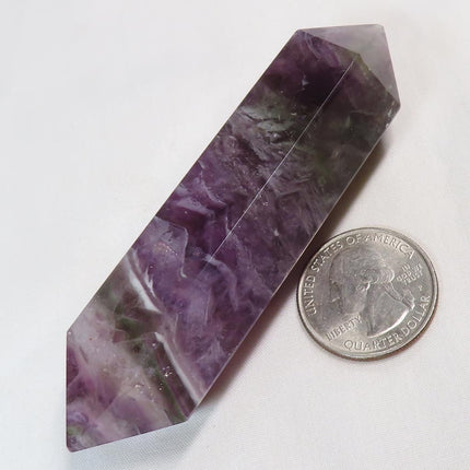 Polished Fluorite Double Terminated Generator Point from Central Africa
