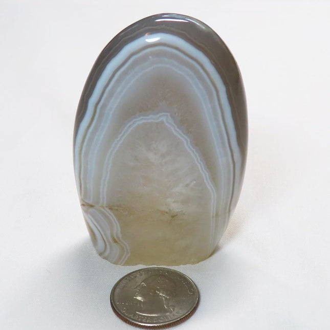 Polished Banded Agate Free Form from Madagascar