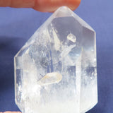 Polished Quartz Crystal Point from Brazil w/ Two Manifestation Points