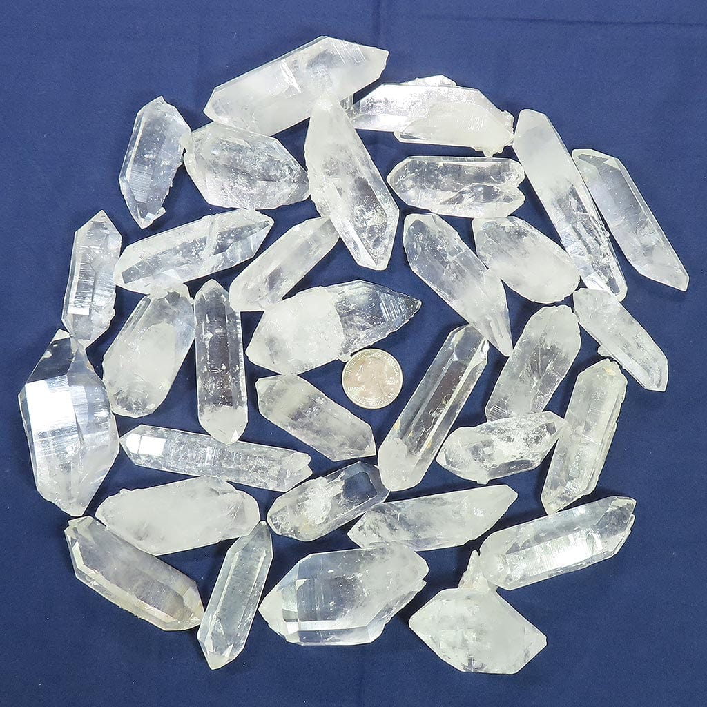 32 Arkansas Quartz Crystal Double Terminated/ET Points