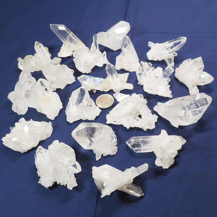 20 Arkansas Quartz Crystal Clusters