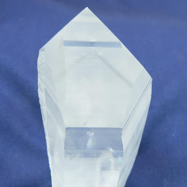 Lemurian Seed Quartz Crystal Point with Manganese Phantom from Brazil