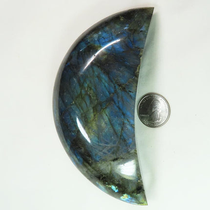 Polished Labradorite Crescent Moon from Madagascar