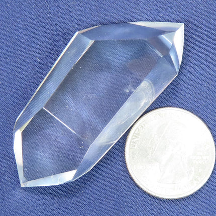 Polished Quartz Crystal Double Terminated Point from Brazil
