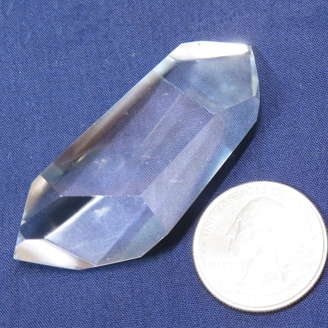 Polished Quartz Crystal Double Terminated Point from Brazil