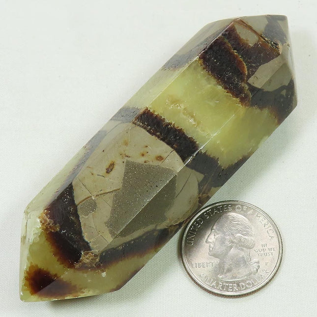 Polished Septarian Nodule Double Terminated Generator Point