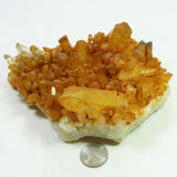 Arkansas Uncleaned Quartz Crystal Cluster with Iridescence & Goethite