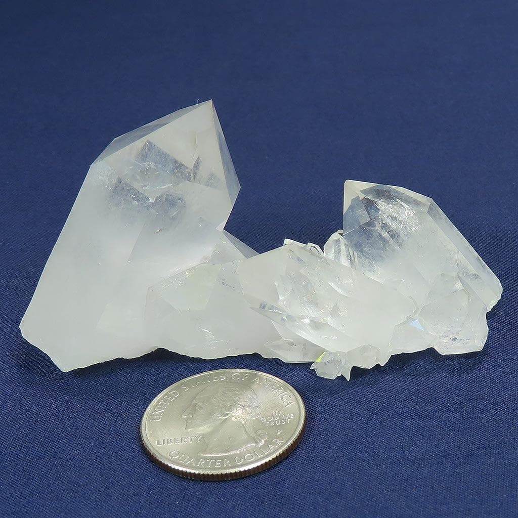 Arkansas Quartz Crystal Cluster with Natural Smoky Point