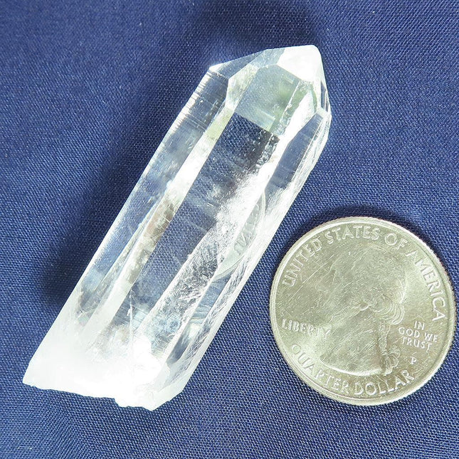 Singing Lemurian Quartz Crystal Point from Colombia