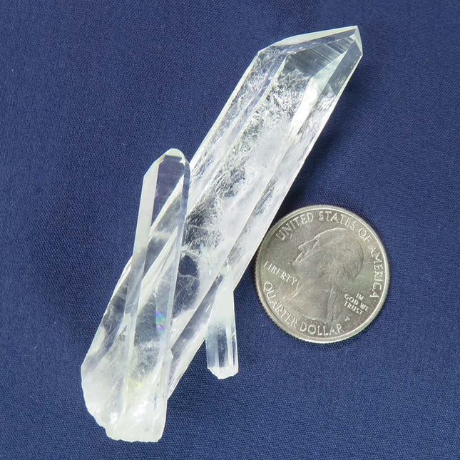 Singing Lemurian Quartz Crystal Point from Colombia