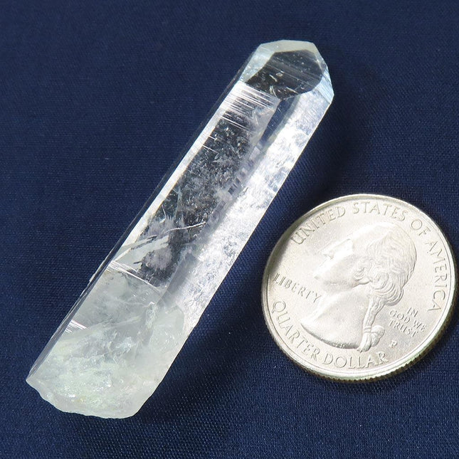 Singing Lemurian Quartz Crystal Point from Colombia