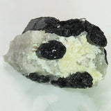 Black Tourmaline in Quartz with Dolomite from Brazil