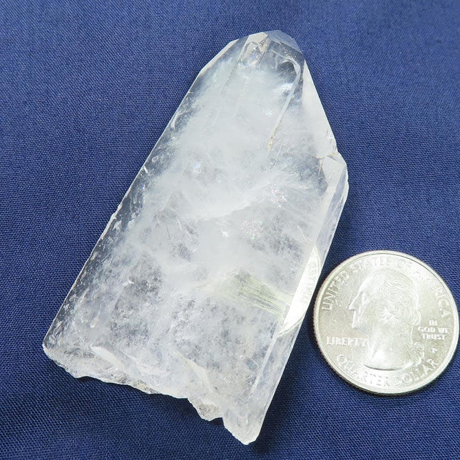 Arkansas Quartz Crystal Tabby Point with Rainbows