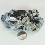 Blue Kyanite with Mica, Quartz and Black Tourmaline from Brazil