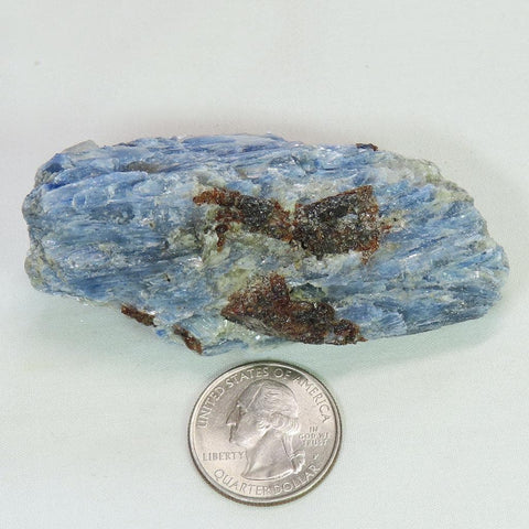 Blue Kyanite with Mica, Quartz and Garnet from Brazil