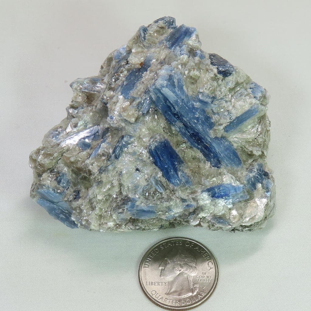 Blue Kyanite with Mica and Quartz from Brazil