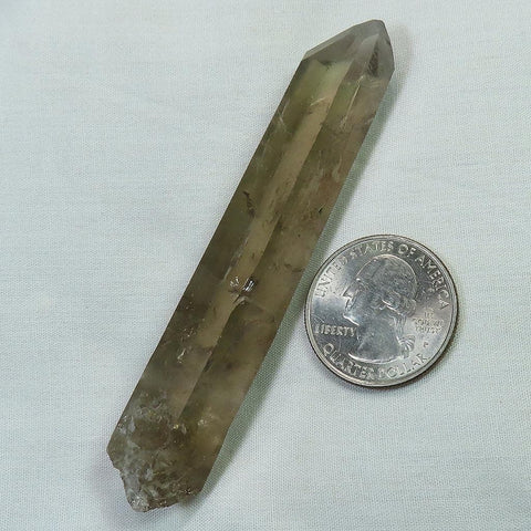Smoky Quartz Crystal Point with Time-Link Activation from Brazil