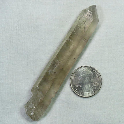 Smoky Quartz Crystal Point with Time-Link Activation from Brazil
