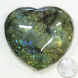 Polished Labradorite Heart from Madagascar