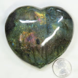 Polished Labradorite Heart from Madagascar