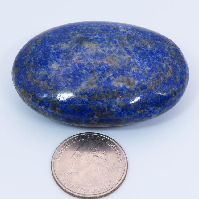 Polished Lapis Palm Stone from Afghanistan