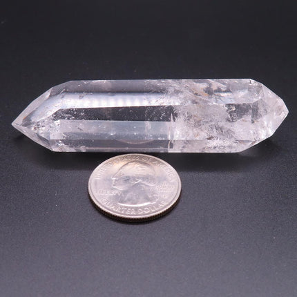 Polished Quartz Crystal Double Terminated Point from Brazil
