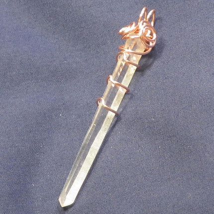 Quartz Crystal Wire Wrapped Pendant Jewelry