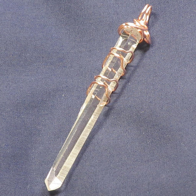 Quartz Crystal Wire Wrapped Pendant Jewelry